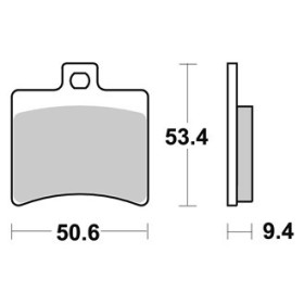 Plaquettes de freins Arrière AP RACING - RS Replica / Extrema - 125 - APRILIA 2012-2013 