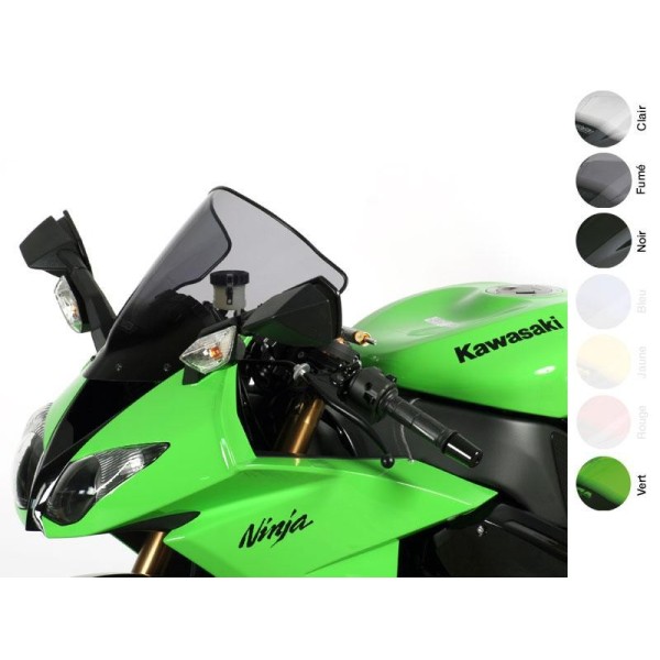BULLE RACING CLAIR POUR ZX10R '08-09  ZX6R '09