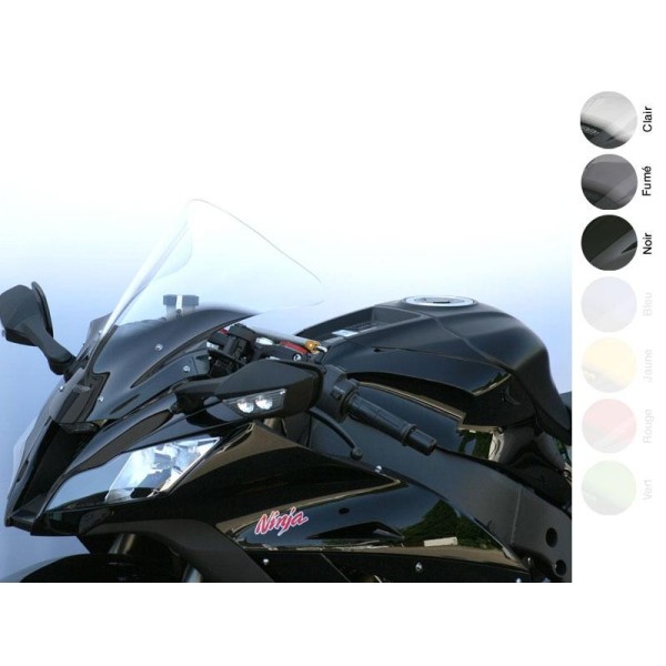 BULLE MRA TYPE RACING NOIRE POUR KAWASAKI ZX10R '11-12