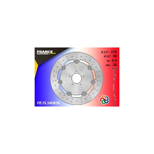 Disques de freins Avant - GL Gold Wing DX - 1200 - HONDA  1984-1984  