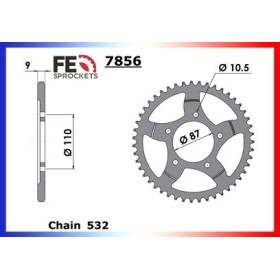 Couronne Arrière de transmission en Acier - GSXR G/H - 1100 - SUZUKI 1987-1987