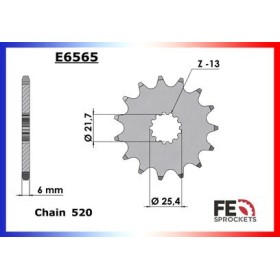 Pignon de sortie de boîte - MT-03 (MT03 320) A Abs - 300 - YAMAHA 2016-2017