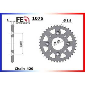 Couronne Arrière de transmission en Acier - Henot Elite - 107 - HENOT 2005-2005
