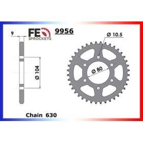 Couronne Arrière de transmission en Acier - Z F2 (KZ) - 650 - KAWASAKI 1981-1981