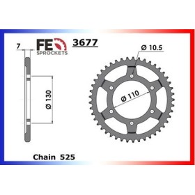Couronne Arrière de transmission en Acier - GSXS AZ Abs (GSX-S) - 750 - SUZUKI 2018-2019