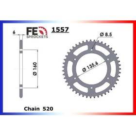 Couronne Arrière de transmission en Acier - Pegaso i.e. - 650 - APRILIA 2003-2003