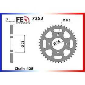 Kit chaîne Acier - Cafe Racer ie CBS - 125 - MASH 2019-2019 