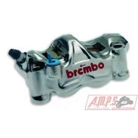 Paire étriers GP4RX (usinés CNC nickelé) 100mm (avec plaquettes)