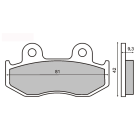Plaquettes de Frein Frittée Honda Sh 125-150cc