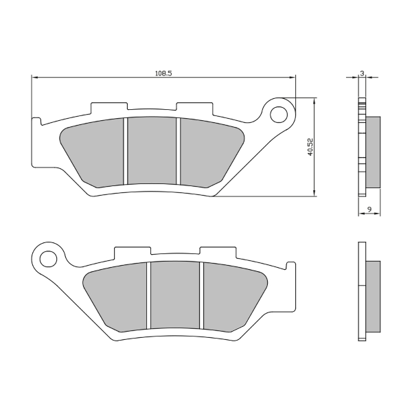 Plaquettes de Frein FrittÃ©e Benelli TRK 502 