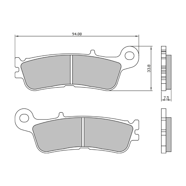 Plaquettes de frein frittÃ©es Yamaha YZ450F Efi 