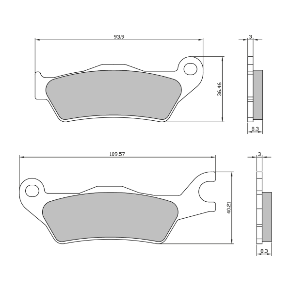 Plaquettes de Frein FrittÃ©e Suzuki GSX-R 125 