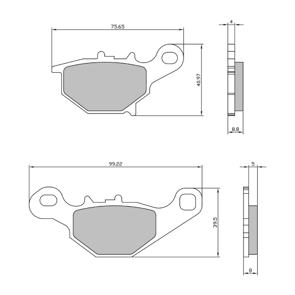 Plaquettes de Frein FrittÃ©e Suzuki RM 85 