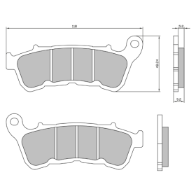 Plaquettes de frein SINTER Harley Davidson 883 2014>