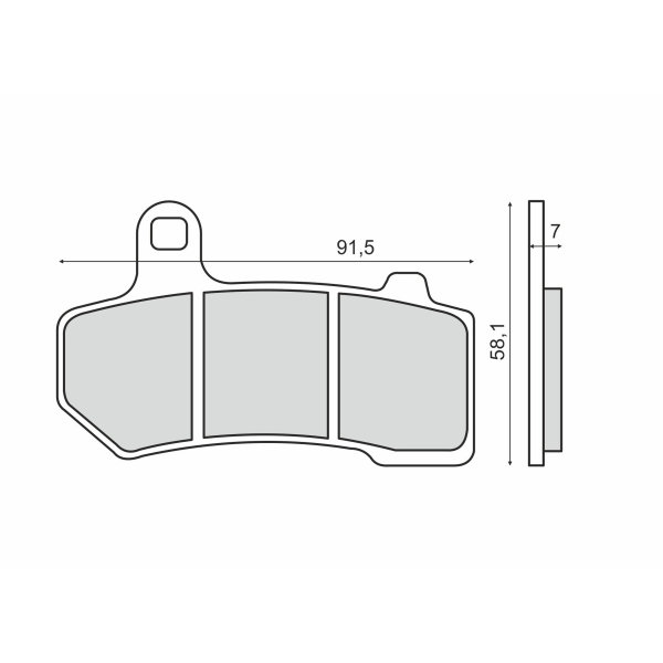 Plaquettes de frein frittÃ©es frittÃ©es Harley Davidson VRSCA 1130 V-Rod 