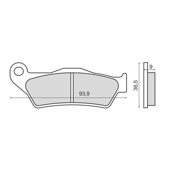 Plaquettes de frein frittÃ©es frittÃ©es Harley Davidson XG 500 Street 