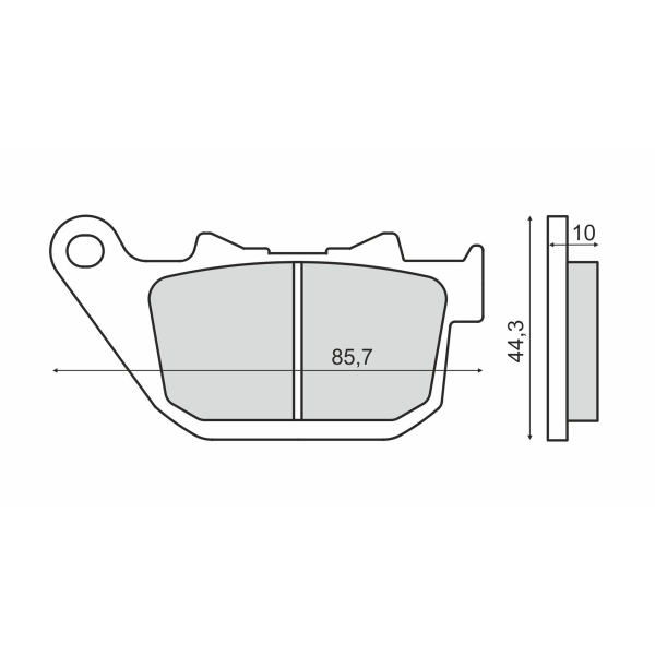 Plaquettes de Frein FrittÃ©e Harley Davidson Sportster 1200 