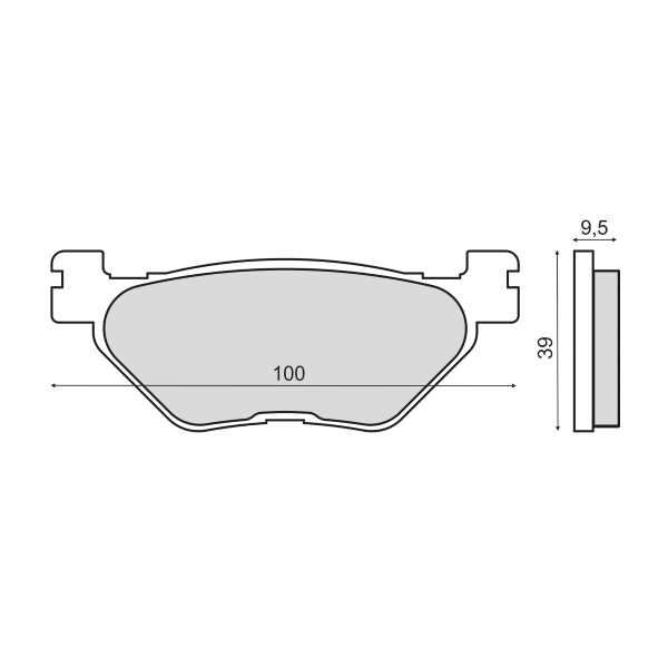 Plaquettes de frein frittÃ©es Yamaha TDM 900cc 