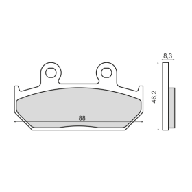 Plaquettes de Frein Frittée Honda RS 125R