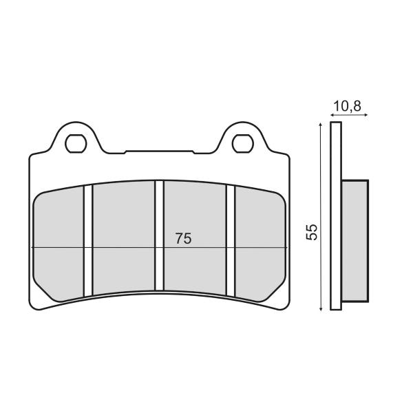 Plaquettes de frein frittÃ©es Yamaha TDR 250cc 