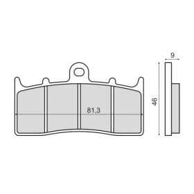 Plaquettes de Frein Frittée Bmw R 850R