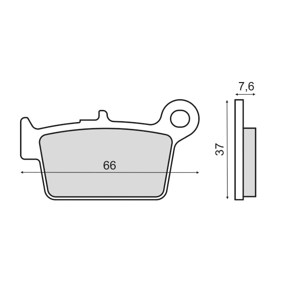 Plaquettes de frein frittÃ©es Beta Alp 125cc 