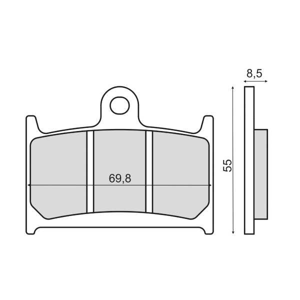 Plaquettes de frein frittÃ©es Yamaha TZ 250cc 