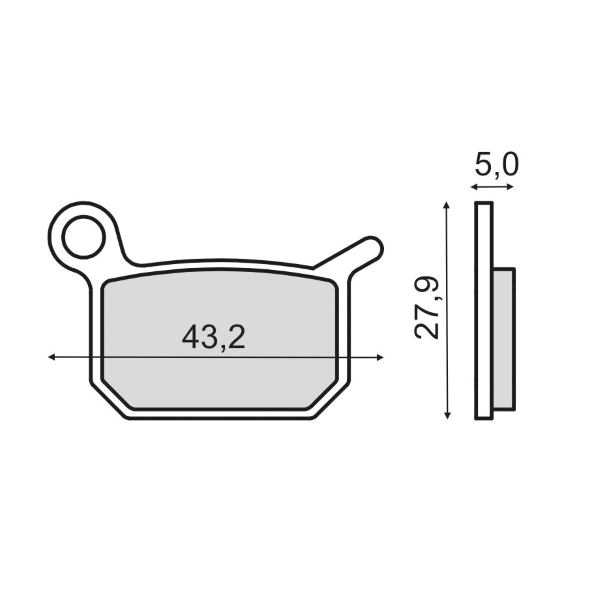 Plaquettes de frein frittÃ©es KTM Sx 65cc 