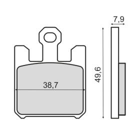 Plaquettes de Frein Frittée Kawasaki Z750 R