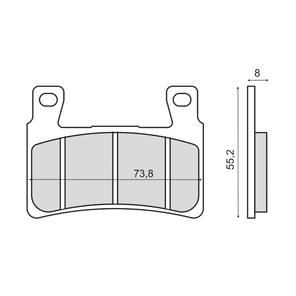 Plaquettes de Frein FrittÃ©e Honda CBR 600RR 