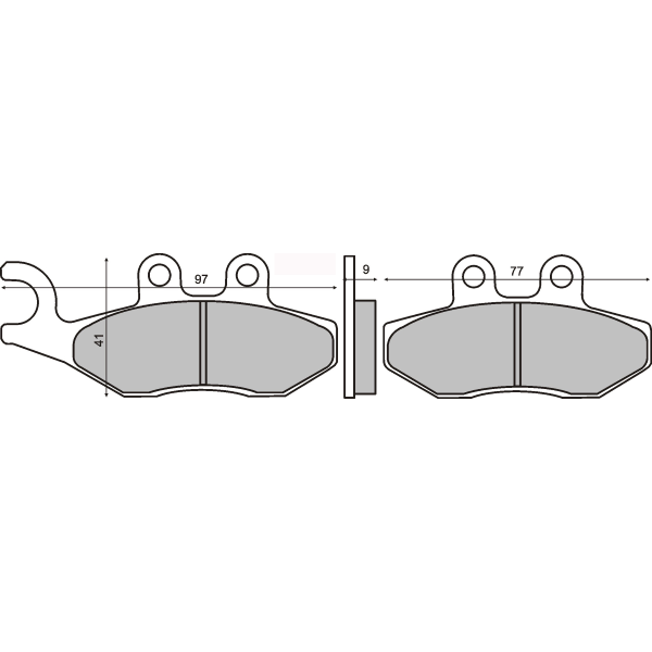 Plaquettes de frein frittÃ©es Piaggio Fly 150cc 