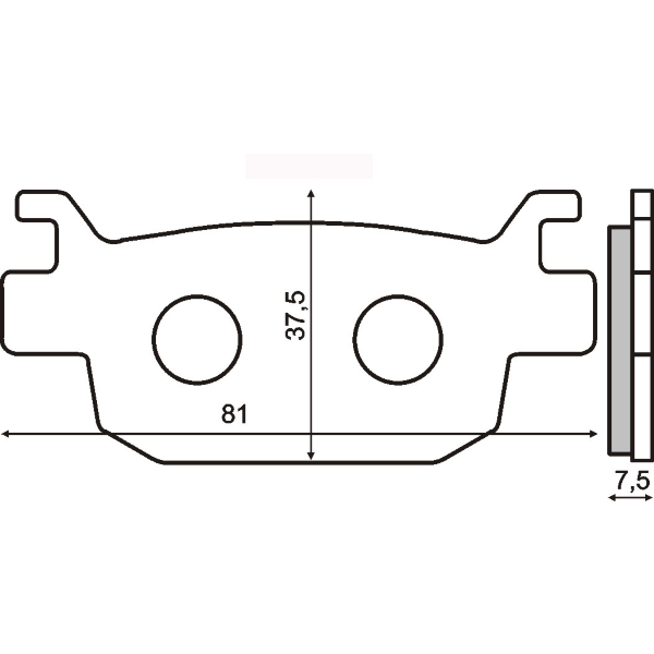 Plaquettes de Frein FrittÃ©e Honda Jazz 250cc 