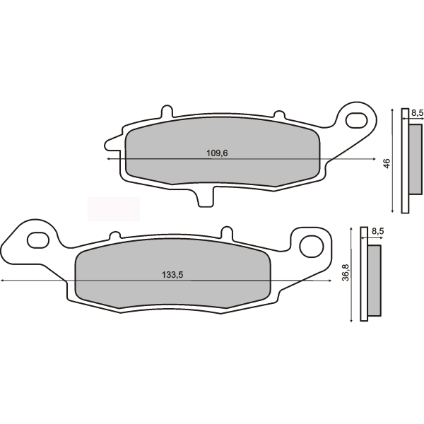 Plaquettes de frein frittÃ©es Suzuki Gs 500cc 