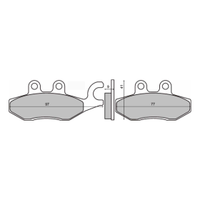 Plaquettes de frein frittées Piaggio X9 Evolution 250