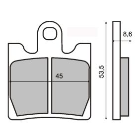 Plaquettes de frein frittées Sym Gts 300cc