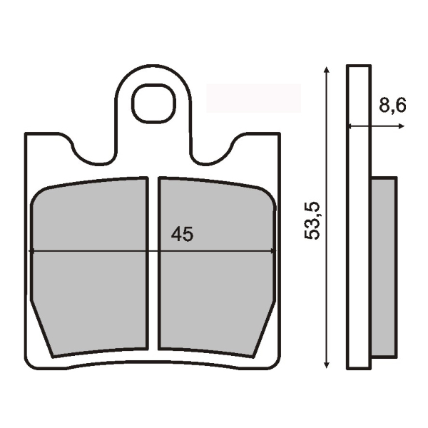 Plaquettes de frein frittÃ©es Sym Gts 300cc 