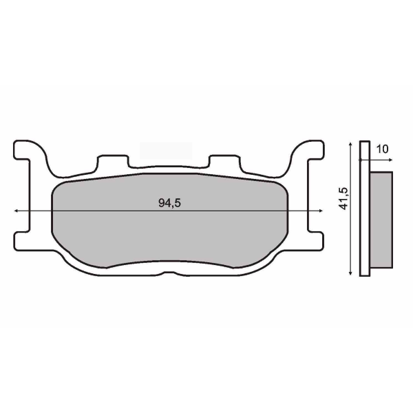 Plaquettes de frein frittÃ©es Yamaha TDR 125cc 