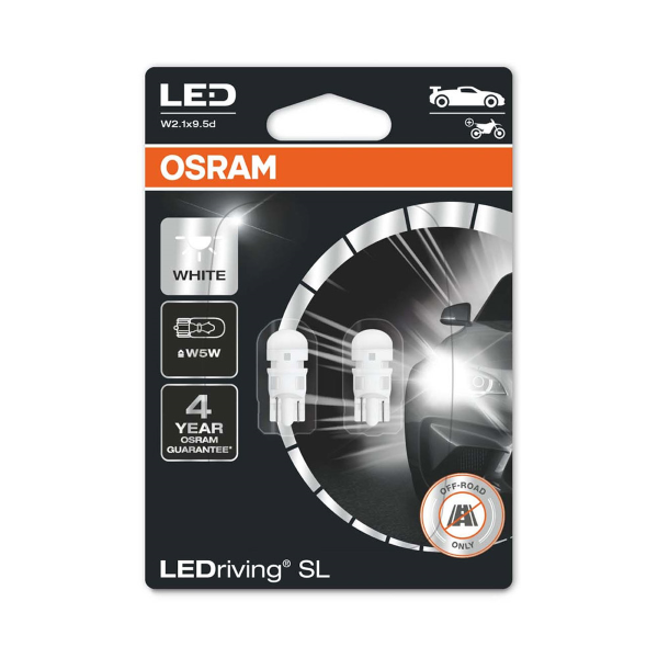 Ampoule LED OSRAM 2825DWP-02B blister W2.1x9.5d 