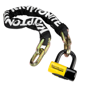 Chaine NEW YORK FAHGETTABOUDIT 1410 et cadenas NEW YORK - noir jaune