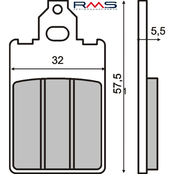 Plaquettes de frein organiques RMS Malaguti F12 Phantom/F15 Firefox 