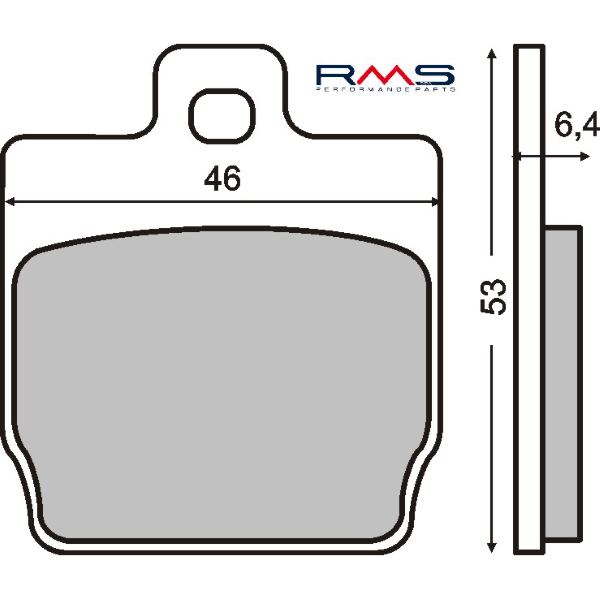 Plaquettes de Frein Organiques RMS Mbk Nitro 50cc 