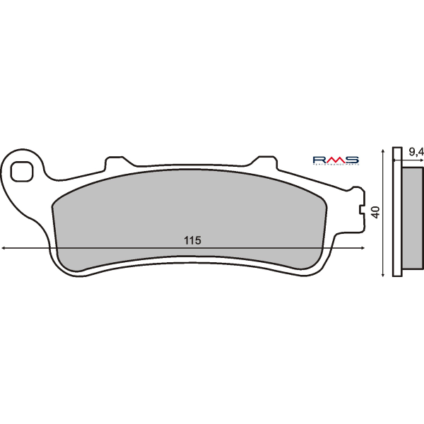 Plaquettes de freins organiques RMS Honda Pantheon 125cc/Foresight 250cc 