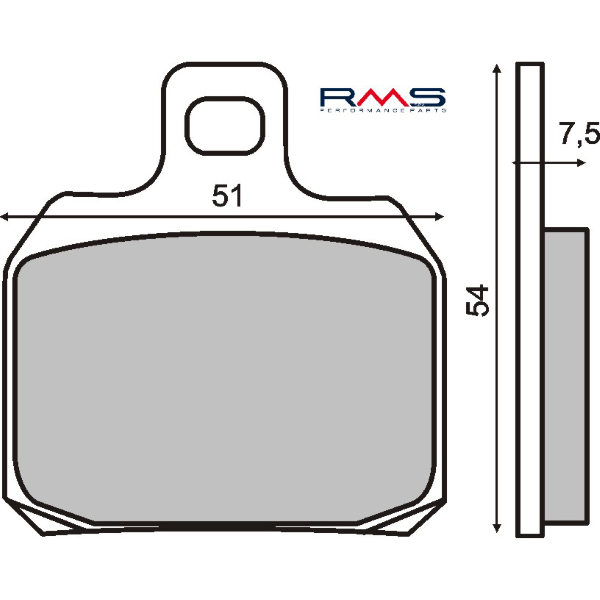 Plaquettes de Frein Organiques RMS Piaggio X9 Amalfi 180-250cc 