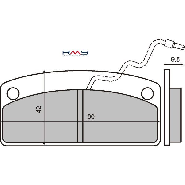 Plaquettes de freins organiques RMS Microcars 