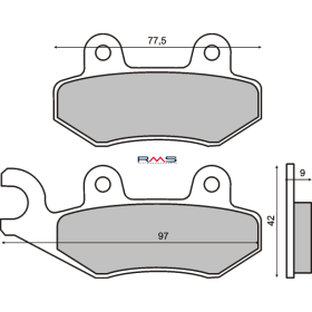 Plaquettes de Frein Organiques RMS Kymco Vitality 50cc