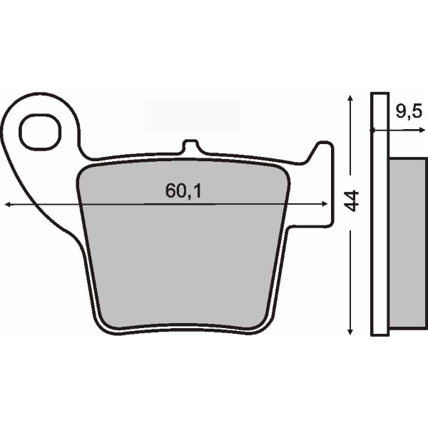 Plaquettes de Frein Organiques RMS Honda CR 125-250cc/CRE 450cc 