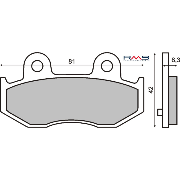 Plaquettes de freins organiques RMS Suzuki Burgman 250-400cc 