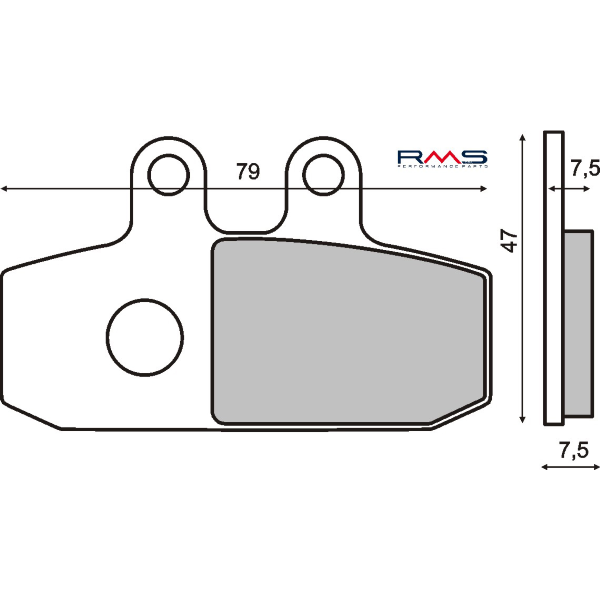 Plaquettes de Frein Organiques RMS Aprilia Atlantic 500 