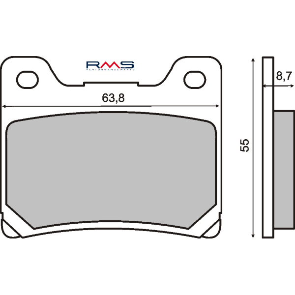 Plaquettes de Frein Organiques RMS Yamaha XJR 