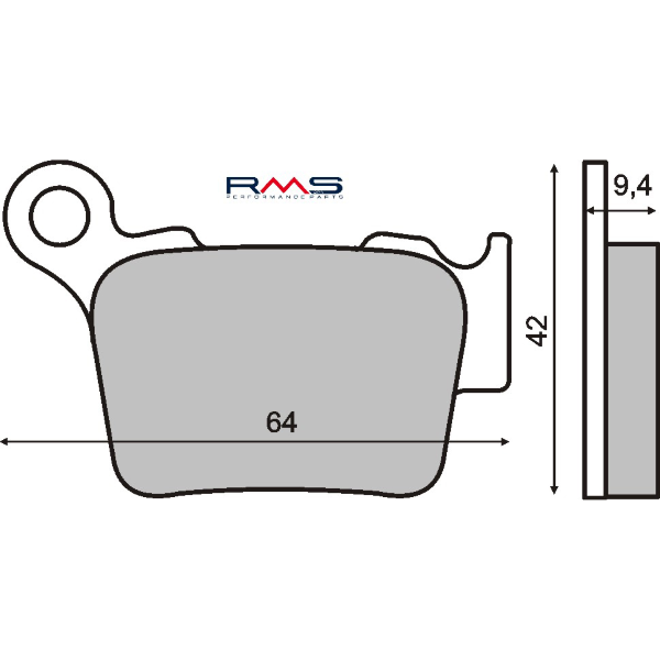 Plaquettes de Frein Organiques RMS Husqvarna CR 125-250cc 